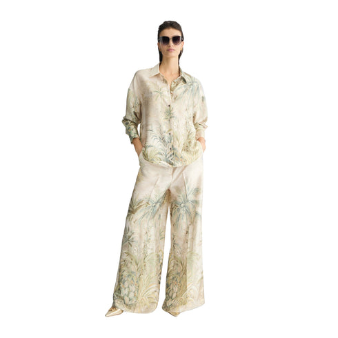 Liu Jo Pantaloni Pantalone Donna in twill stampato 40 - Francavilla Moda